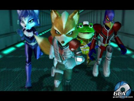 l'equipe STAR FOX court pr leur mission